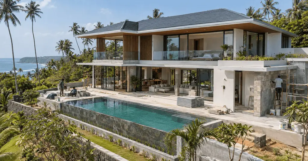How a Construction Company in Sri Lanka Builds a Villa
